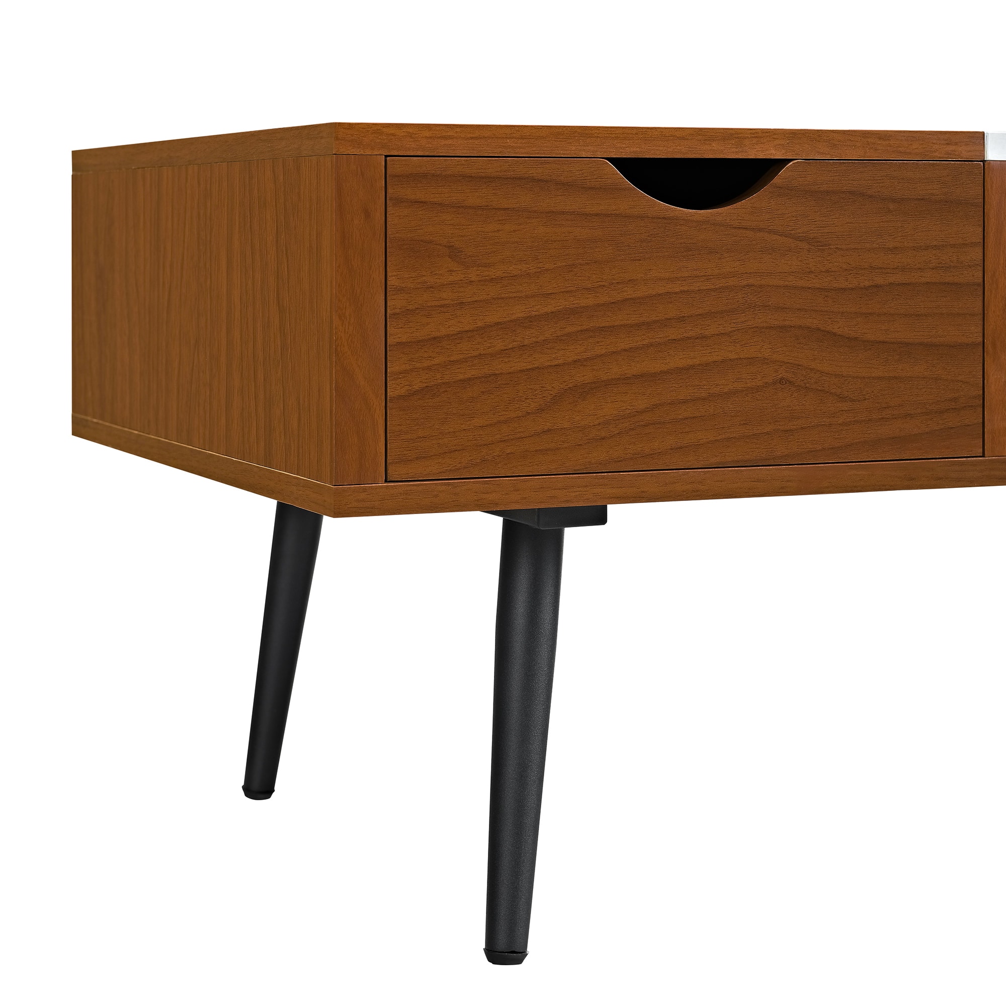 Acorn Mid Century Modern Faux Marble Coffee Table